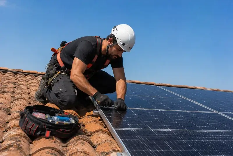 Maintenance et monitoring de panneaux solaires à Vénès